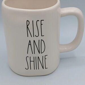 RAE DUNN Artisan Collection "RISE AND SHINE" Tractor Double Sided Mug